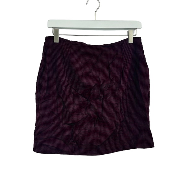 American Vintage Dresses & Skirts - Vintage Y2K Grunge Goth Maroon Mini Skirt Size 13